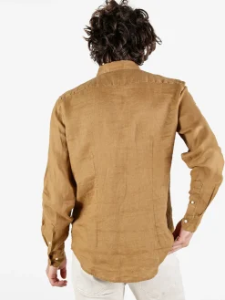 Coveri Collection Camicia in lino da uomo a maniche lunghe