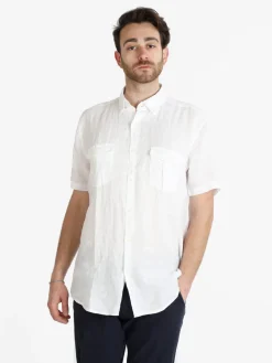 Coveri Collection Camicia in lino da uomo a maniche corte