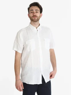 Coveri Collection Camicia in lino da uomo a maniche corte