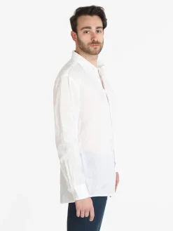 Coveri Collection Camicia in lino da uomo a maniche lunghe