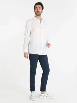 Coveri Collection Camicia in lino da uomo a maniche lunghe