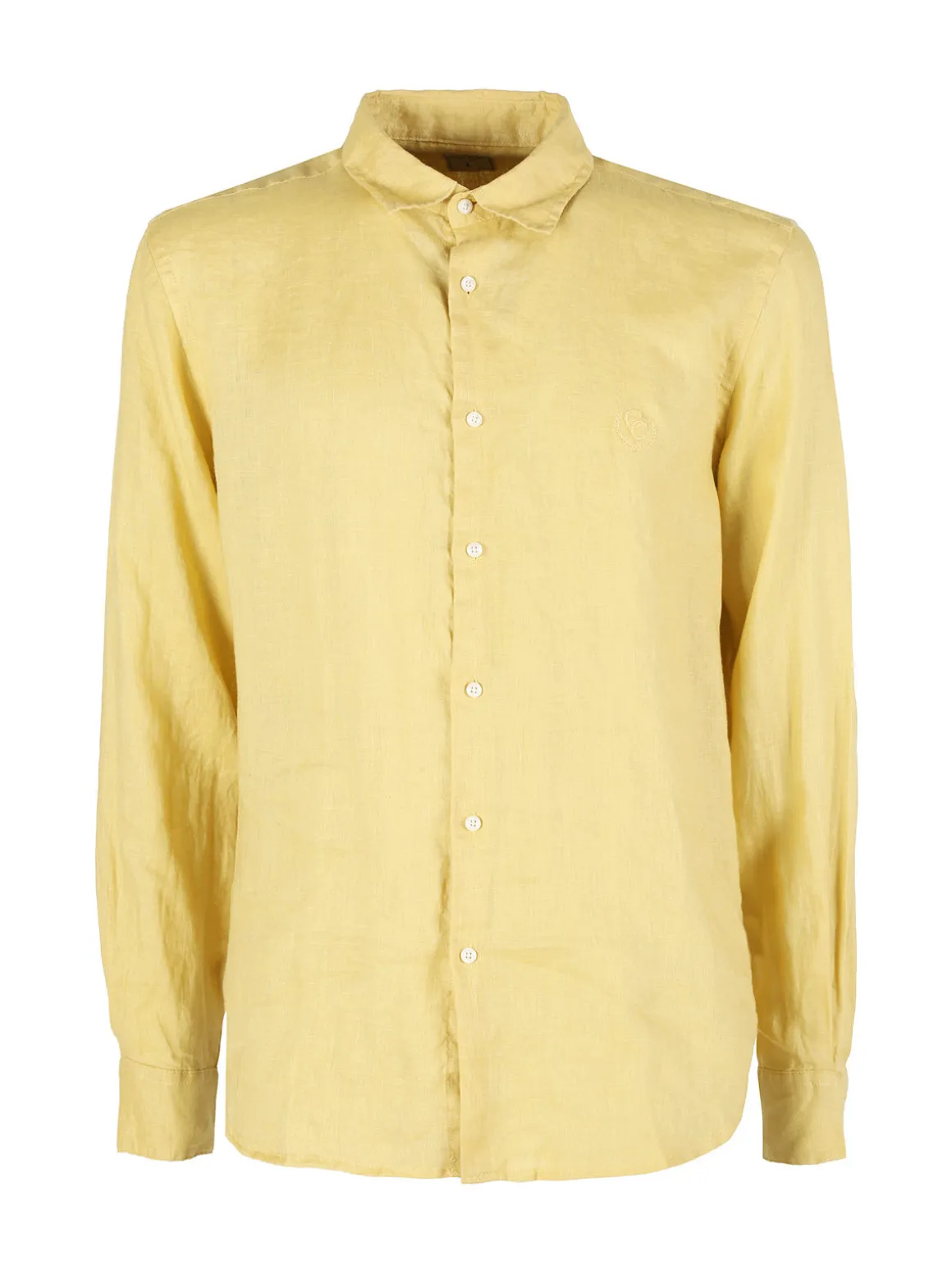 Coveri Collection Camicia in lino da uomo a maniche lunghe