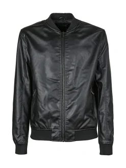 Coveri Collection Giacca da uomo in ecopelle con zip