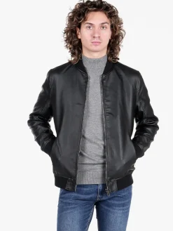 Coveri Collection Giacca in ecopelle da uomo con zip