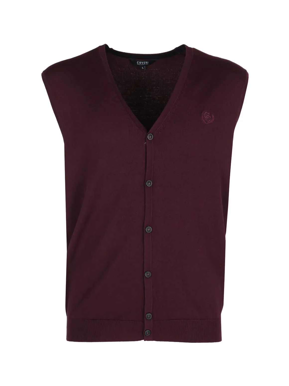 Coveri Collection Gilet in maglia da uomo con bottoni