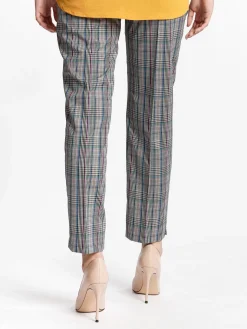 Coveri Collection Pantaloni a quadretti gamba dritta