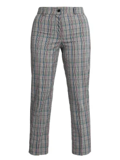Coveri Collection Pantaloni a quadretti gamba dritta