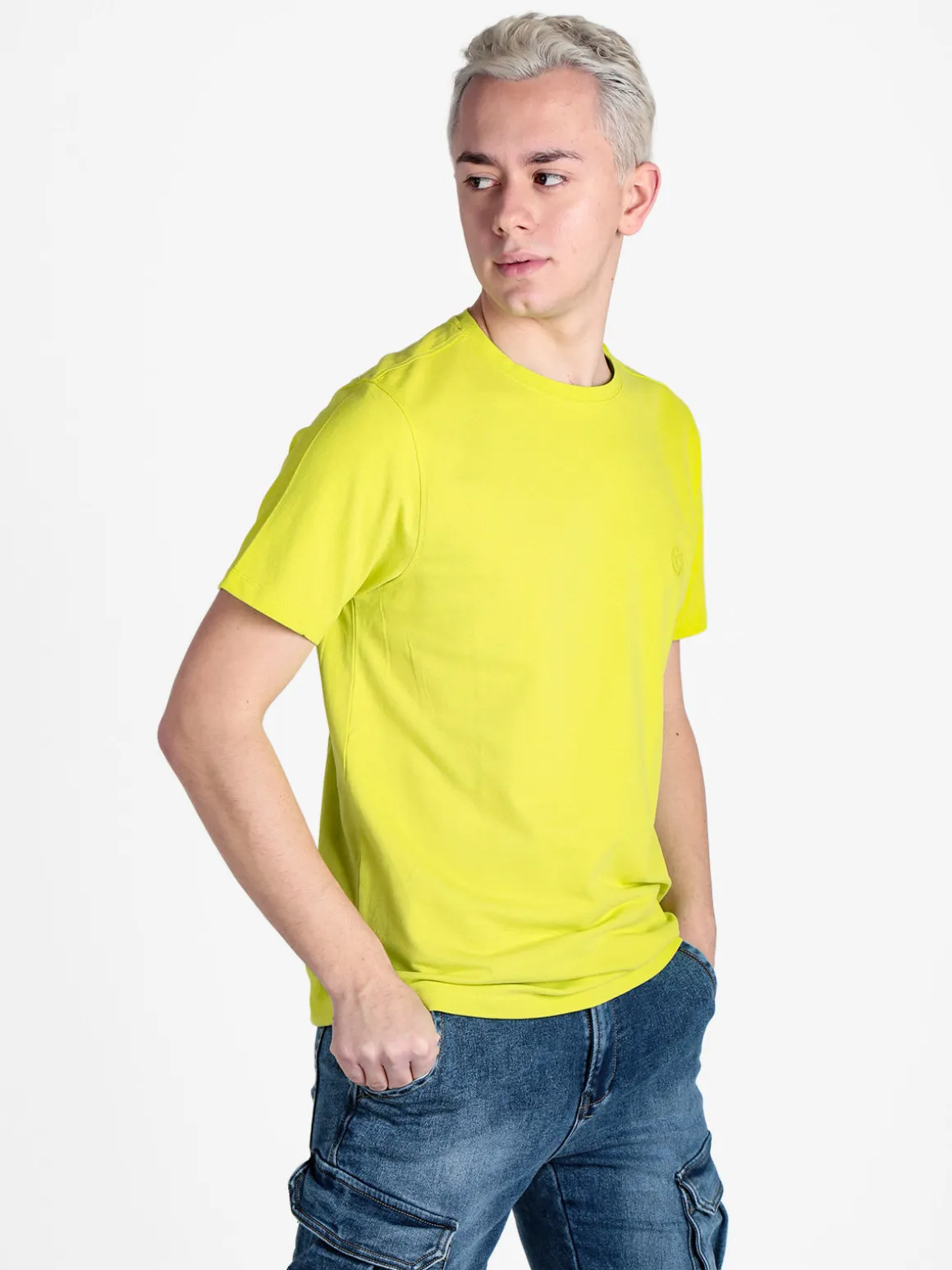 Coveri Collection T-shirt girocollo da uomo in cotone piquet