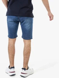 Coveri Moving Bermuda da uomo in cotone effetto jeans - jeans