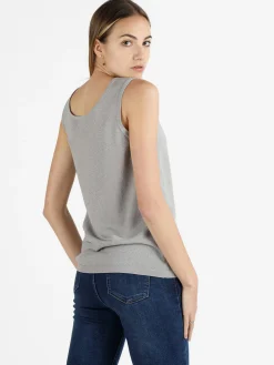 Coveri Moving Canotta donna in lurex con scollo tondo