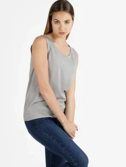 Coveri Moving Canotta donna in lurex con scollo tondo