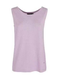 Coveri Moving Canotta donna in lurex con scollo tondo