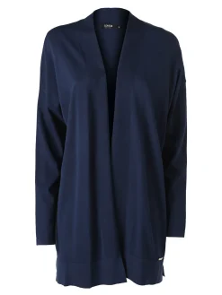 Coveri Moving Cardigan donna in maglia leggera senza chiusura - blu scuro