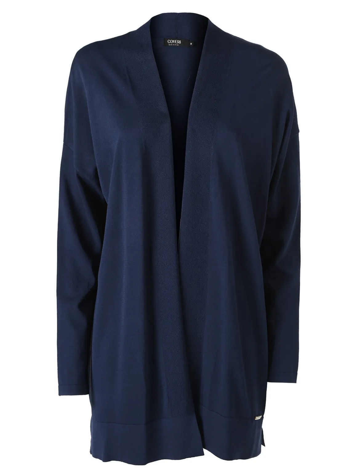 Coveri Moving Cardigan donna in maglia leggera senza chiusura - blu scuro