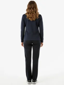 Coveri Moving Completo tuta da donna 2 pezzi in cotone full zip - blu scuro