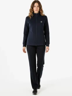 Coveri Moving Completo tuta da donna 2 pezzi in cotone full zip - blu scuro