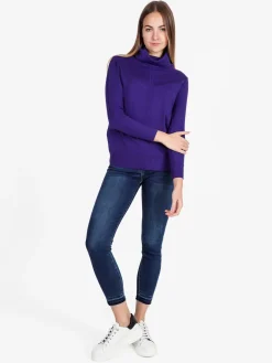 Coveri Moving Dolcevita donna in maglia tinta unita