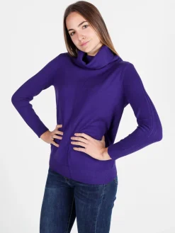 Coveri Moving Dolcevita donna in maglia tinta unita