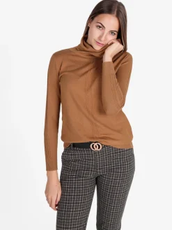Coveri Moving Dolcevita donna in maglia tinta unita