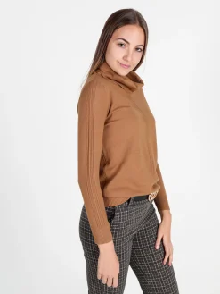 Coveri Moving Dolcevita donna in maglia tinta unita