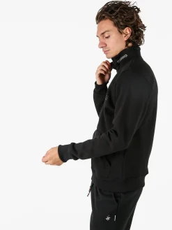 Coveri Moving Felpa da uomo a collo alto con cerniera - nero