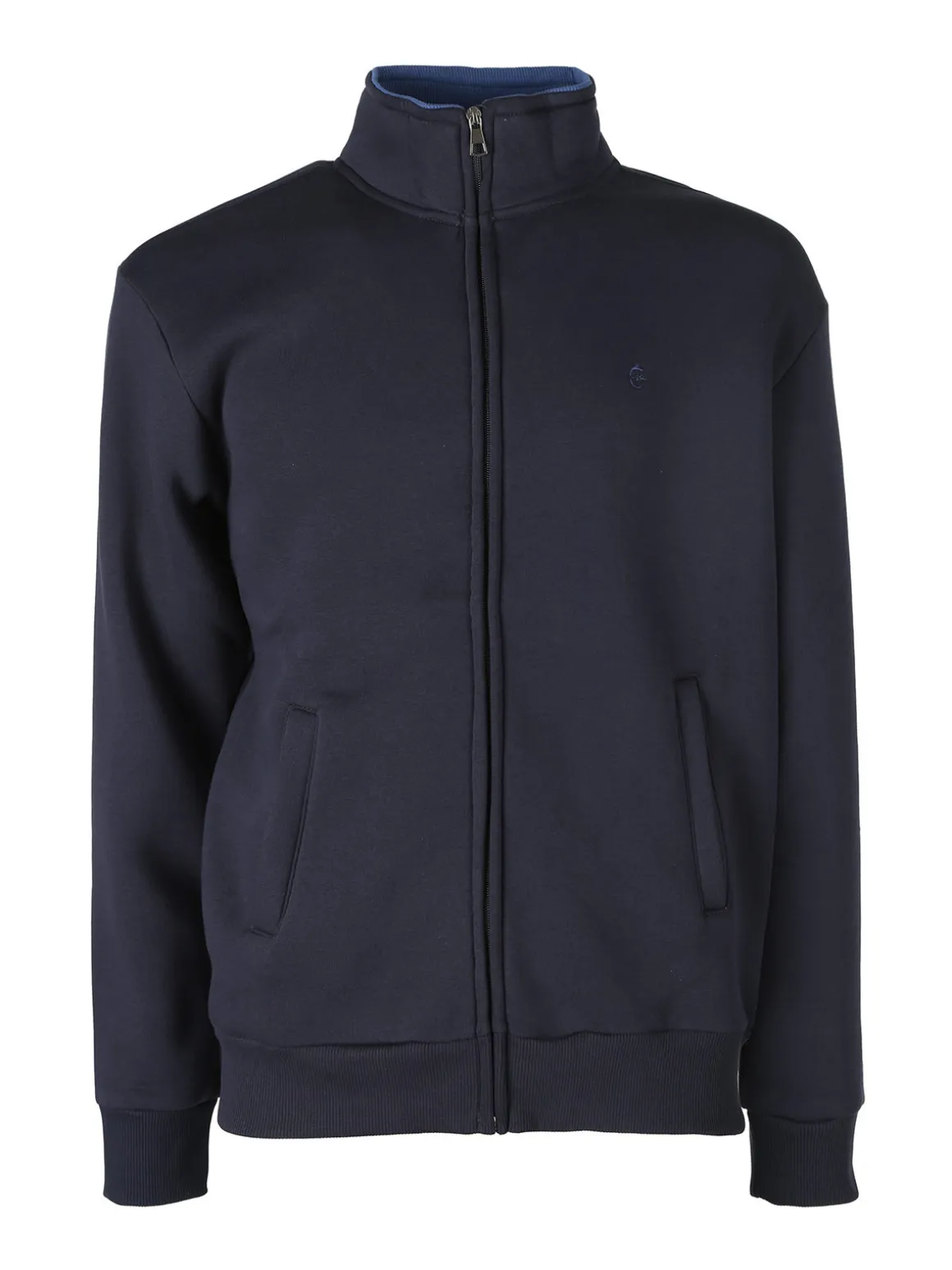 Coveri Moving Felpa da uomo a collo alto con cerniera - blu scuro