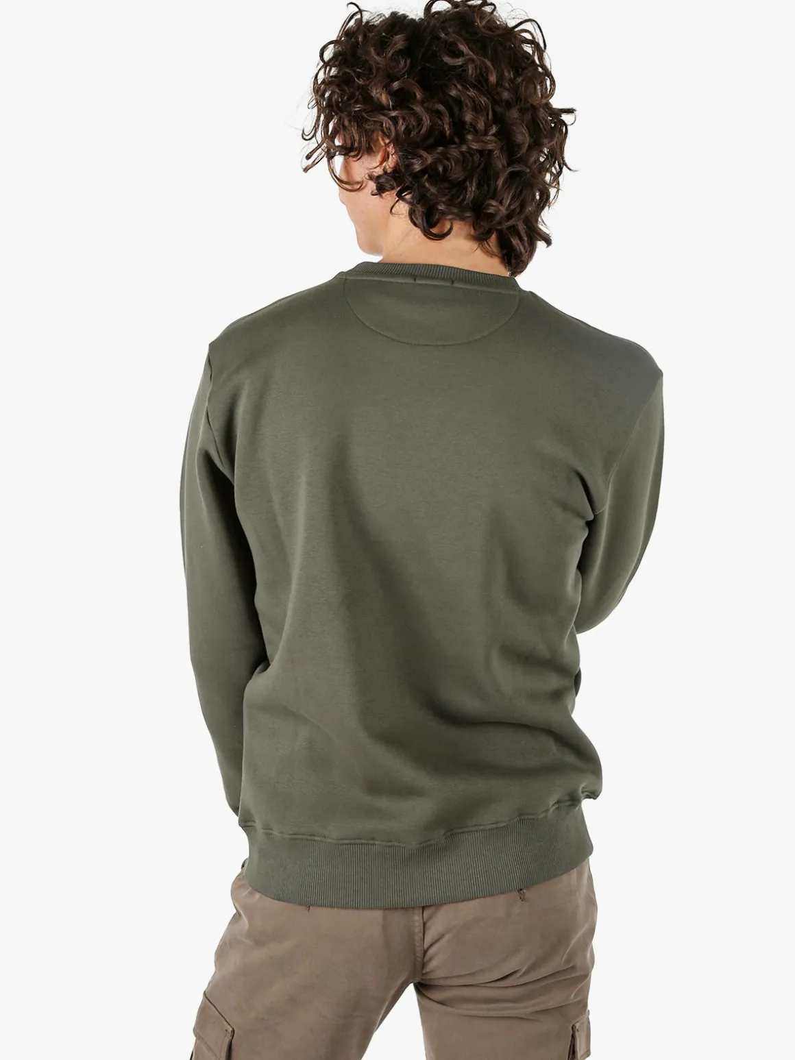 Coveri Moving Felpa girocollo da uomo - militare