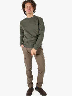 Coveri Moving Felpa girocollo da uomo - militare