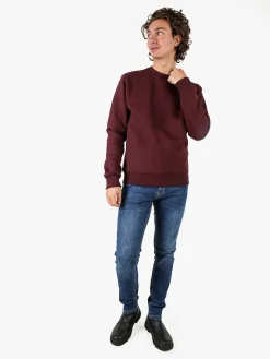 Coveri Moving Felpa girocollo da uomo - bordeaux