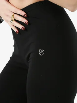Coveri Moving Leggings a pinocchietto da donna in cotone - nero
