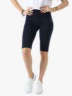 Coveri Moving Leggings a pinocchietto da donna in cotone - blu scuro