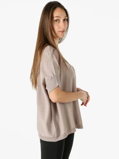 Coveri Moving Maglia donna a maniche corte - fango