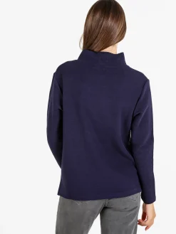 Coveri Moving Maglia donna a maniche lunghe accollata - blu scuro