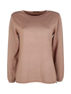 Coveri Moving Maglia donna in lurex con spacchi laterali