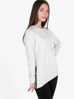 Coveri Moving Maglia donna in lurex con spacchi laterali