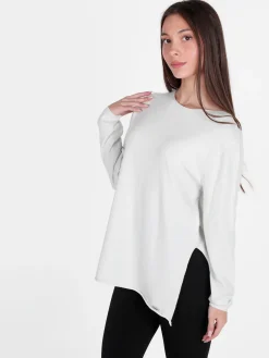Coveri Moving Maglia donna in lurex con spacchi laterali