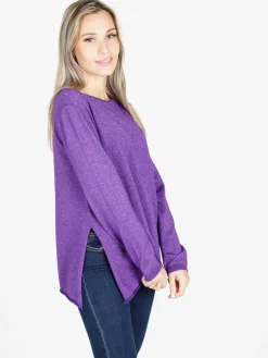 Coveri Moving Maglia donna in lurex con spacchi laterali