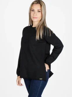 Coveri Moving Maglia donna in lurex con spacchi laterali