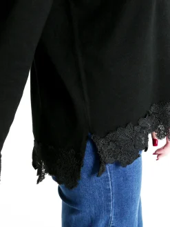 Coveri Moving Maglia girocollo da donna con dettagli in pizzo