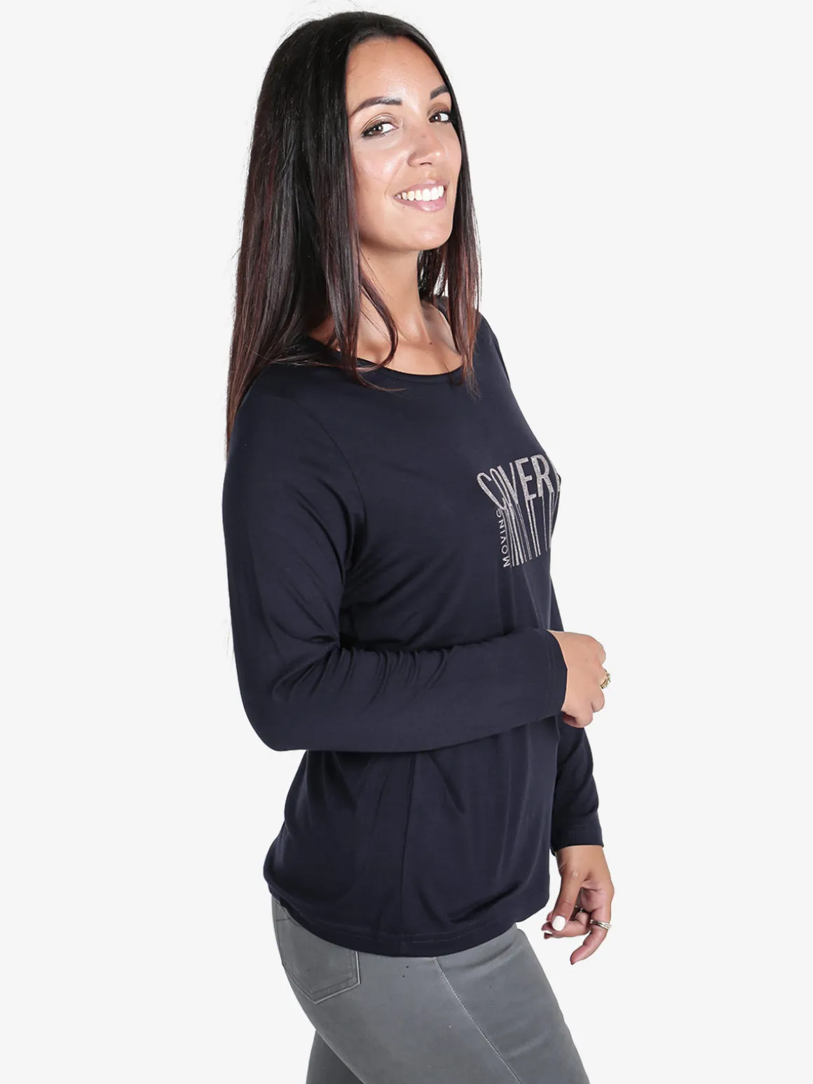 Coveri Moving Maglia girocollo da donna con stampa