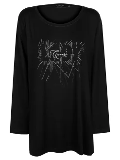 Coveri Moving Maxi maglia donna con strass taglie forti