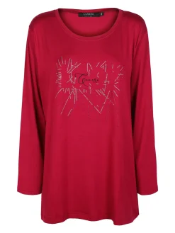 Coveri Moving Maxi maglia donna con strass taglie forti