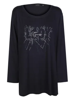Coveri Moving Maxi maglia donna con strass taglie forti