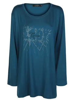 Coveri Moving Maxi maglia donna con strass taglie forti