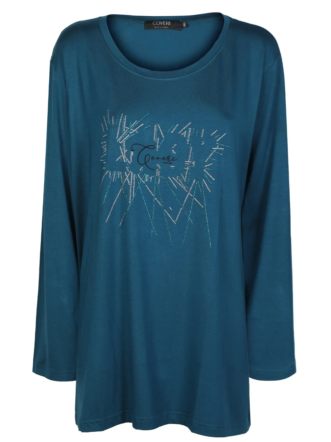 Coveri Moving Maxi maglia donna con strass taglie forti