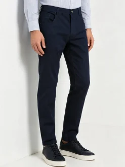 Coveri Moving Pantaloni casual da uomo in cotone - blu scuro
