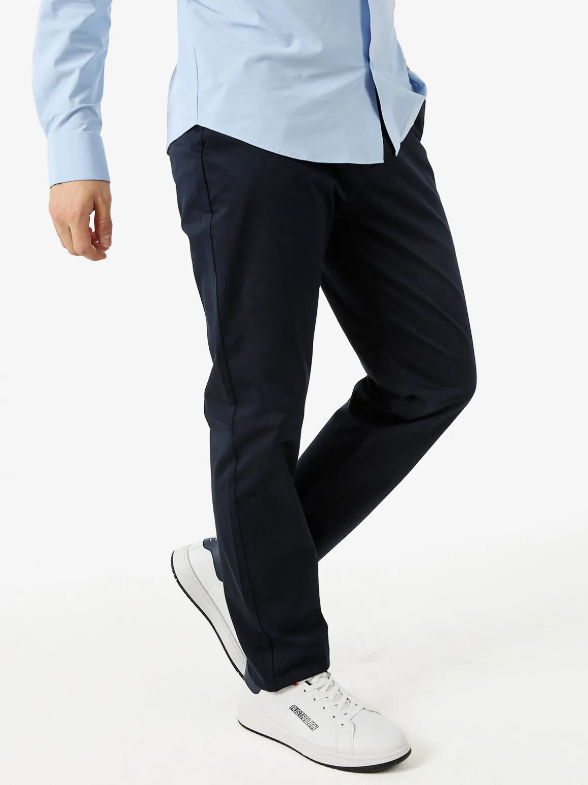 Coveri Moving Pantaloni casual da uomo in cotone - blu scuro