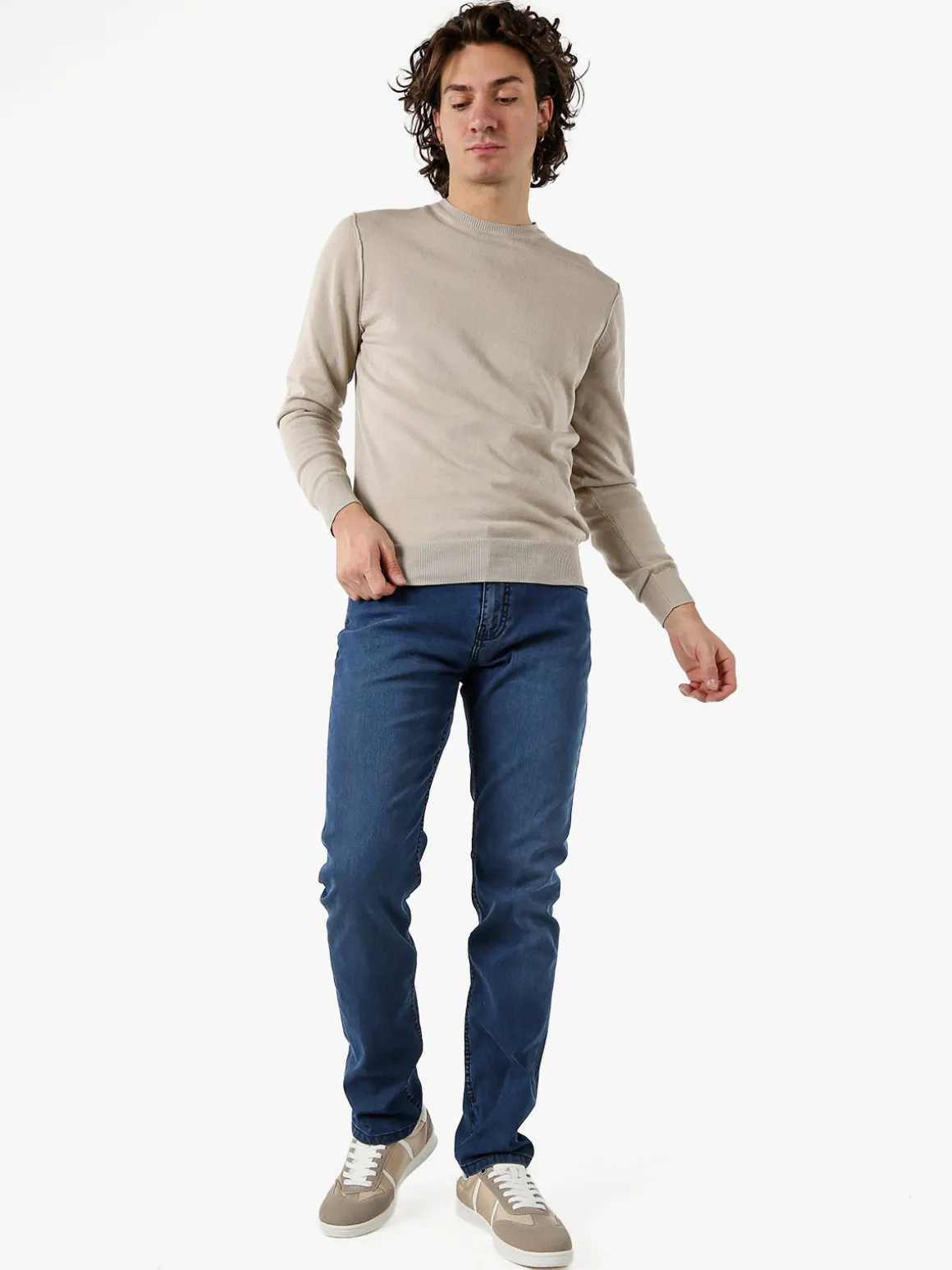 Coveri Moving Pantaloni jeans da uomo a vita bassa - blu