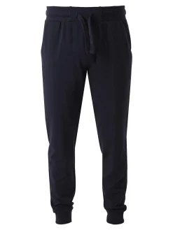 Coveri Moving Pantaloni tuta da uomo in cotone con coulisse e polsini - blu scuro