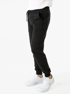 Coveri Moving Pantaloni tuta da uomo in cotone con coulisse e polsini - nero